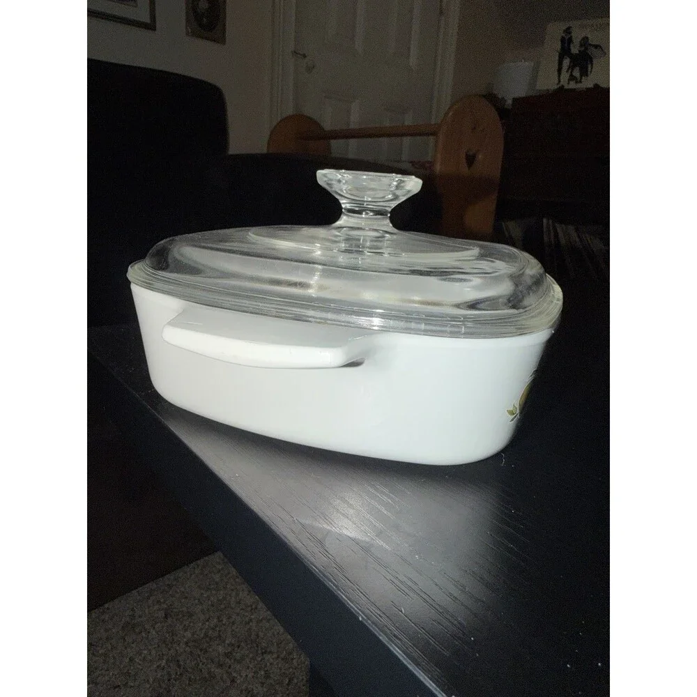 Vintage Corning Ware Spice of Life L’Echalote A-1-B 1 Qt w/ Pyrex Lid
